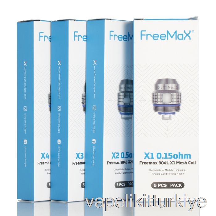 Vape Türkiye Freemax Maxluke 904l X Yedek Bobinler 0.2ohm 904l X2 çift örgülü Bobinler